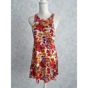 NATURAL LIFE Floral Cutout Back Dress Size Medium NEW NWT
